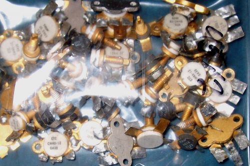 22PC VINTAGE ASSORTED SMT GOLD RF TRANSISTOR LOT