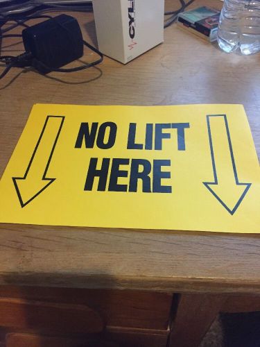 No Lift Here Stickers (4 Stickers)