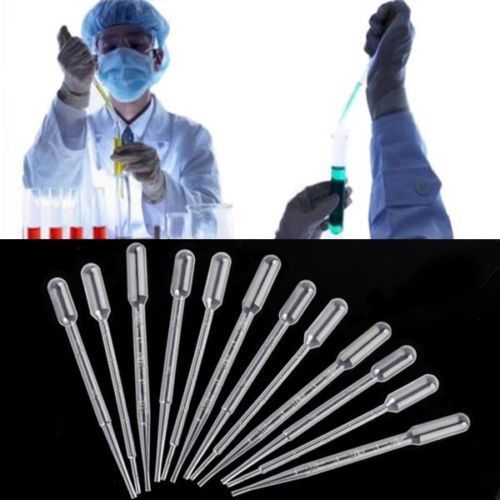 10pcs 3ML Disposable Plastic Eye Dropper Set Transfer Graduated Pipettes aa