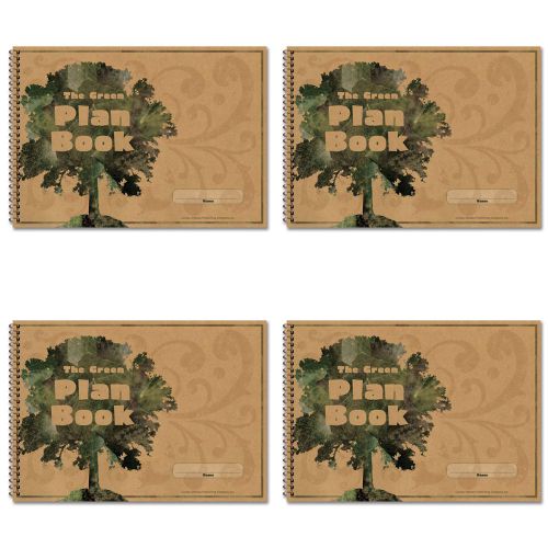 Carson Dellosa The Green Plan Book Record/Plan Book (104300) 4 Packs