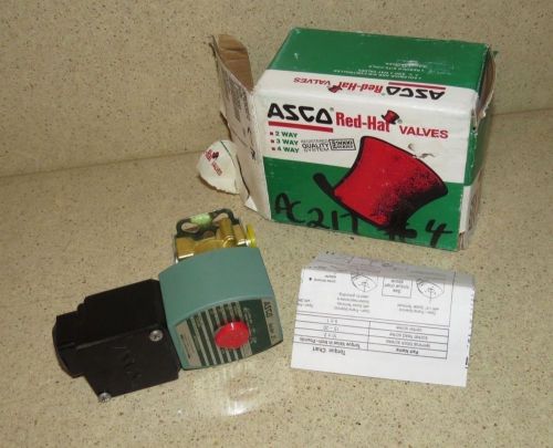 Asco Red Hat Valve 8262g212 1/4 Inch Pneumatic Solenoid Valve -NEW? with box -dd