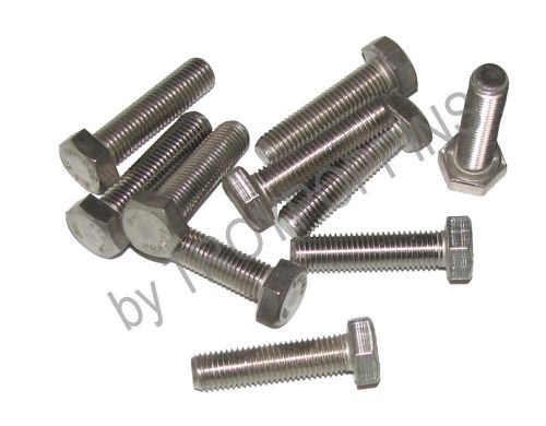 10-ss 5/16-24 x 1-1/4 hh hex head bolts screws fine thread stainless steel 18-8 for sale