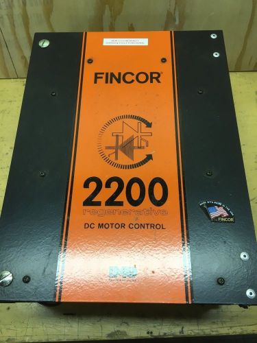 FINCOR 2200 REGENERATIVE DC MOTOR CONTROL 1HP DRIVE