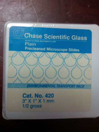 chase scientific 420 glass plain 3&#039;x1&#039;x1mm microscope slides &#039; MIAMI &#039;