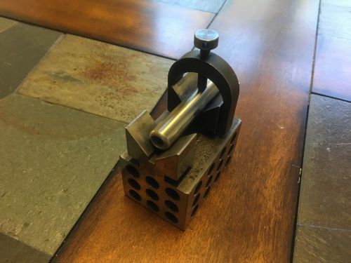 Machinist tools , v - block with clamp , v block for sale