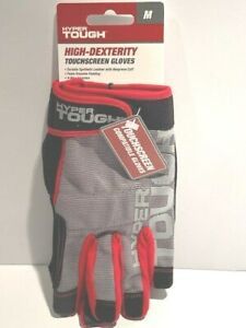 Hyper Tough TOUCHSCREEN Reinforced palm knuckle protection Gloves Spandex NEW