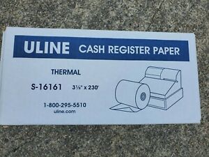 50 Rolls Uline Thermal Cash Register Paper