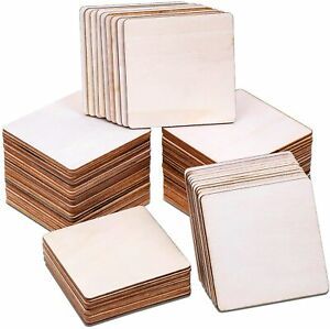 Selizo 22Pcs 4 Inch Unfinished Blank Wood Pieces Wooden Slices Unfinished...