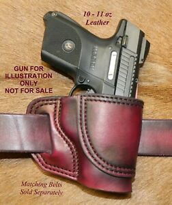 Gary C&#039;s Leather Avenger OWB Right Hand HOLSTER - for the Ruger SR9C/SR40C