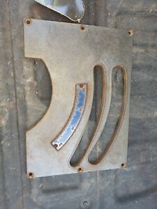 Walker Turner 10” Table Saw Cast Iron Face Plate Tilt Indicator.