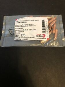 New Abicor Binzel 25x Contact Tips 140.0390.25
