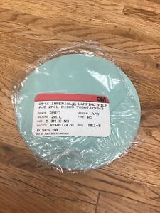 NEW - Lapping Film 254X, 2.0 Micron Disc, 5 in x NH, 28 Pieces Total A-3