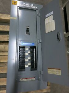 Square D NF430L2C + N250MKC 200A Main Breaker NF Panel 3PH 4W 600Y/347V 200 Amp