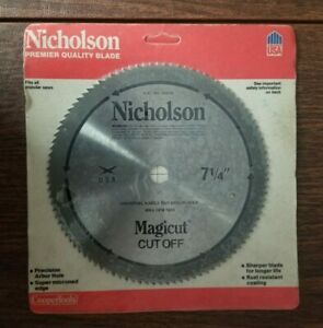 Cooper Tools Nicolson Magicut Cutoff Circular Saw Blade 7 1/4 Inch 80436