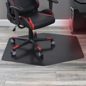 E.S. ROBBINS Game Zone Chair Mat, For Hard Floor/Medium Pile Carpet, 42 x 46, Bl