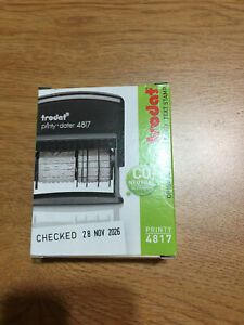 Trodat E4817 Self Inking Dater Business Stamp