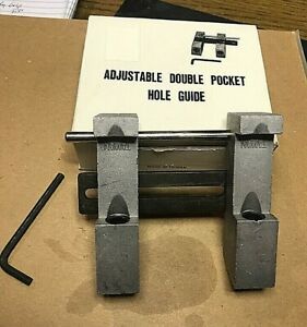 ADJUSTABLE DOUBLE POCKET 3/8&#034; DRILL GUIIDE