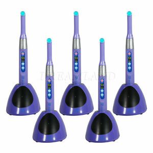 5* Dental iLED Wireless LED Curing Light Lamp 1Sec Cure 2300MW Handpiece SY