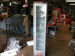 Red Bull Slim Mega Cooler Eco Refrigerator Unit, 5 Foot Tall VERY HARD TO FIND