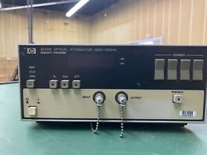 HP Agilent 8158B Optical Attenuator, OPT:001 (600 - 1200nm) &amp; OPT:014 (ST Conn.)
