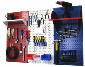 4FT PATRIOT PEGBOARD STANDARD TOOL STORAGE KIT - RED WHITE &amp; BLUE