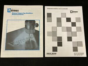 1991 NEW HERMES MANUAL ENGRAVING MACHINES, ACCESSORIES, CATALOG AND PRICE LIST