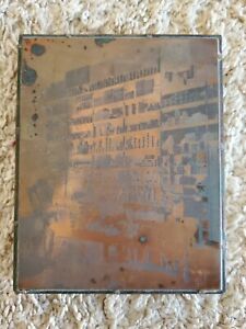 Vintage Copper Printing Block