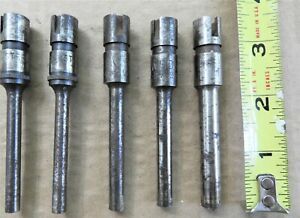 5 VINTAGE 2&#034;PAPER DRILL BITS, LAWSON, STERLING DENMARK,VARIOUS SIZES, HEAVY DUTY