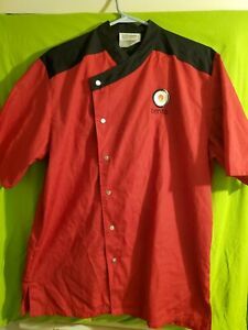 Happy Chef Bento Sushi Sous Chef Shirt Red/Black Embroidered Logo s.Medium