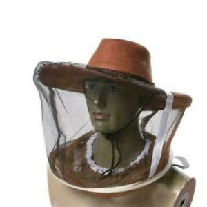 Face Veil 1x Beekeeper Hat Net Brown Supply For Fishing Beekeeping Mosquito