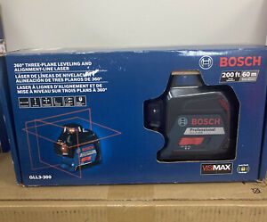 Bosch 360 degree Three-Plane Leveling and Alignment-Line Laser GLL3-300 - New