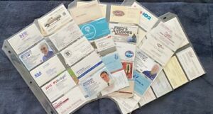 100 BUSINESS CARD COLLECTION FROM VARIOUS BUSINESS &amp; RETAIL LOCATIONS, VERY COOL