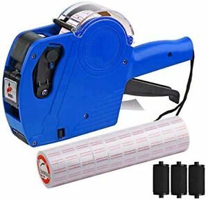 MX-5500 8 Digits Price tag Gun with 5000 Sticker Labels and 3 Ink Refill Label M