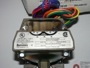 Barksdale CD2H Housed Diaphragm Pressure Switch, CD2H-A80SS / S0254