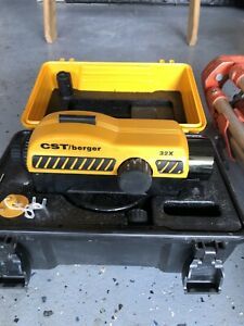 cst berger 32x auto level transit surveying sal 32 With Stand