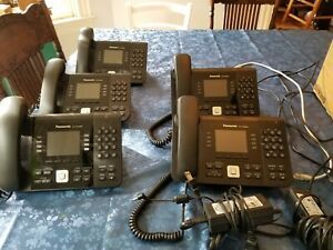 Lot of 5 Panasonic Kx-utg200b VOIP phones