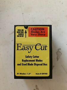 Replacement Blades for 1000 and 2000 Series Cut Safety Box Cutter (81 Blades)