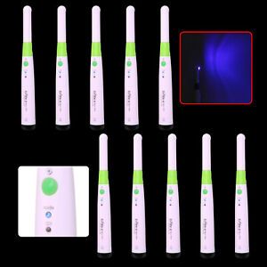 10 X Dental LED Cordless Curing Light Lamp 1200mW w*+
