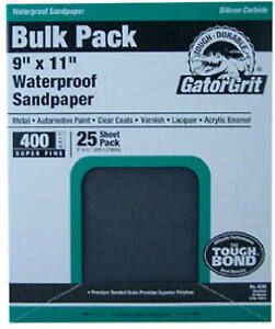Ali Industries 4238 9 in. x 11 ft. Ultra Fine 600 Grit Sandpaper, 25 Count