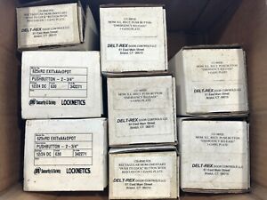 LOT NEW DELT-REX  &#034;PUSH TO OPEN or LOCK &#034; Push Plate Release 131-RML92E 131-M92E