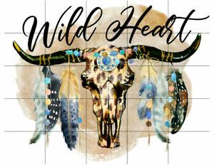 Sublimation Transfer Ready to Press, Wild Heart, Boho Sub Image, Ready to Use