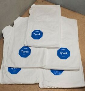 5 - XL Tyvek TY151SWH002500 coverall  white suit protective clothing - Dupont