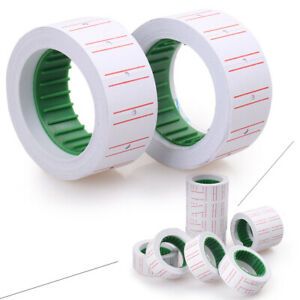 10Rolls Price Pricing Label Paper Tag Tagging White Fit MX-5500 Labeller Gun
