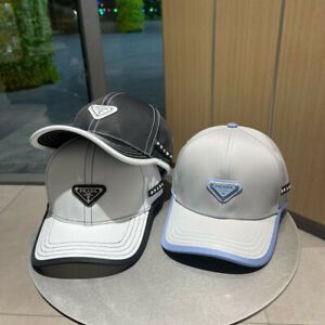 2021 New Prada Unisex Peaked Hat Baseball Cap Multicolor One Size Free Shipping