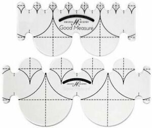 Good Measure - Low Shank Every Clamshell Template Set of 2pcs Quilting...