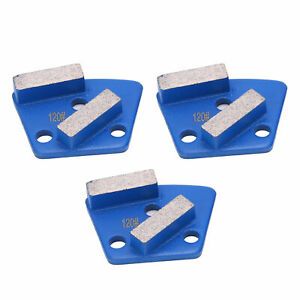 3Pcs Diamond Grinding Shoes Trapezoid Concrete Floor Aggreesive Cutting Tools