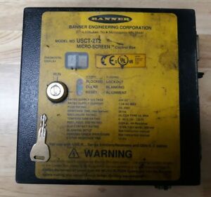 BANNER USCT-2T2 MICRO SCREEN CONTROL BOX, USED