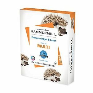 Hammermill Printer Paper Premium Inkjet &amp; Laser Paper 24 Lb 8.5 x 11 - 1 Ream...