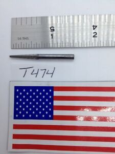 1 NEW FALCON / SGS 1/8&#034; SHANK CARBIDE BURR SM-43 DOUBLE CUT. FINE USA BUR (T474)