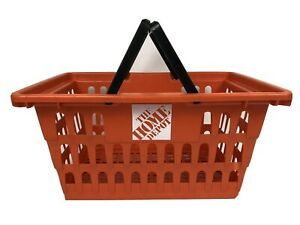 Authentic Original Home Depot Orange Plastic Shopping Basket - Not A Toy